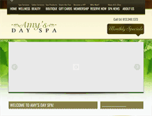 Tablet Screenshot of amysdayspa.com
